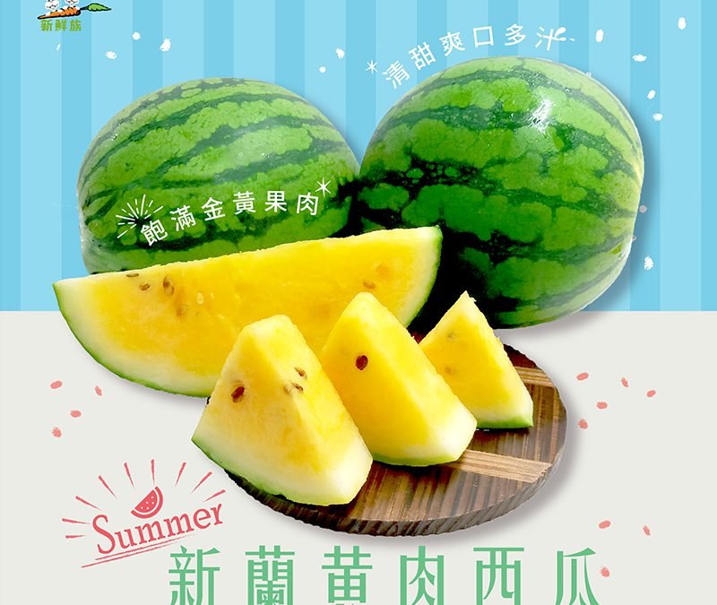 【新品上市】產地直送x季節限定-新蘭黃肉西瓜
