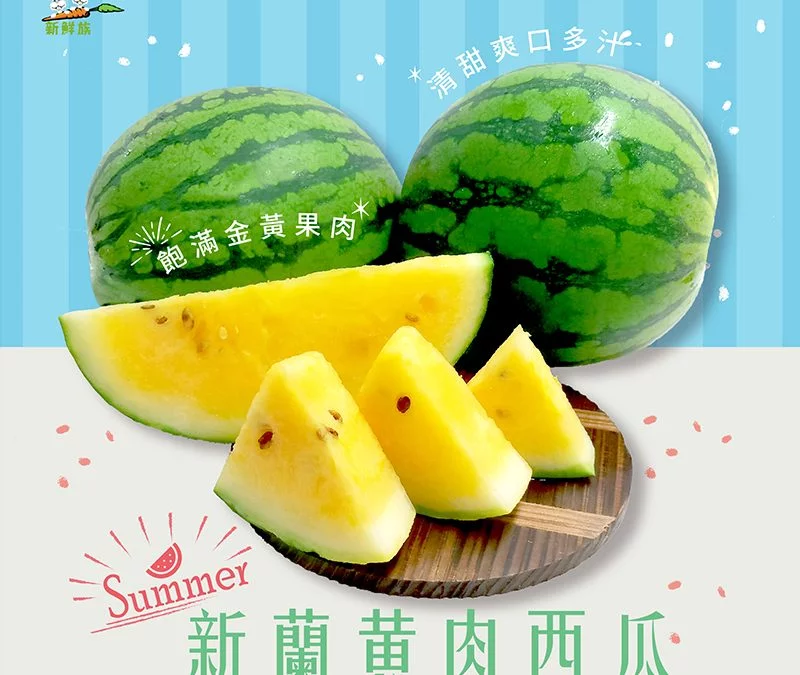 【新品上市】產地直送x季節限定-新蘭黃肉西瓜