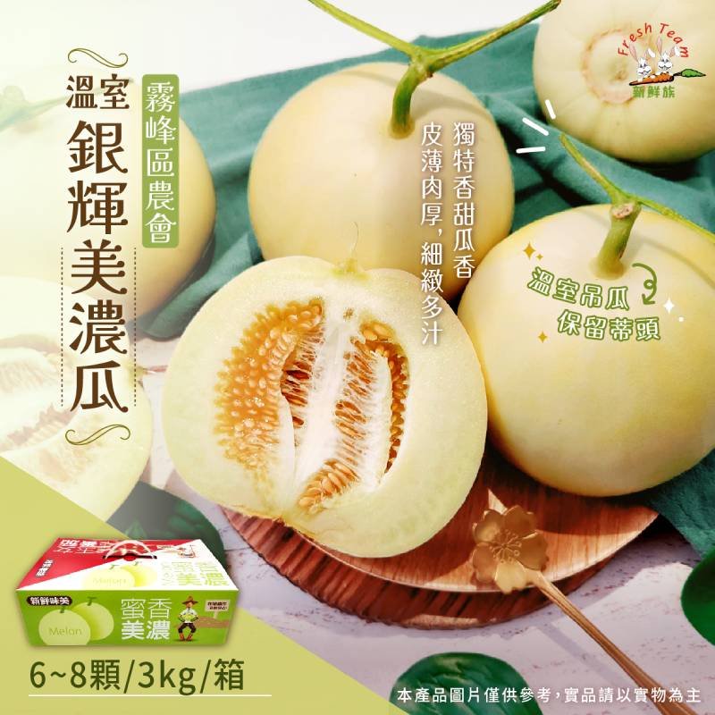 【新品上市】溫室銀輝美濃瓜